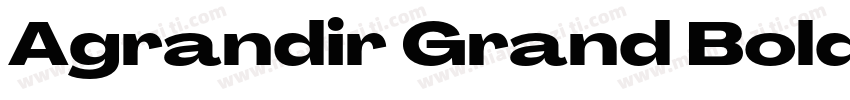 Agrandir Grand Bold字体转换